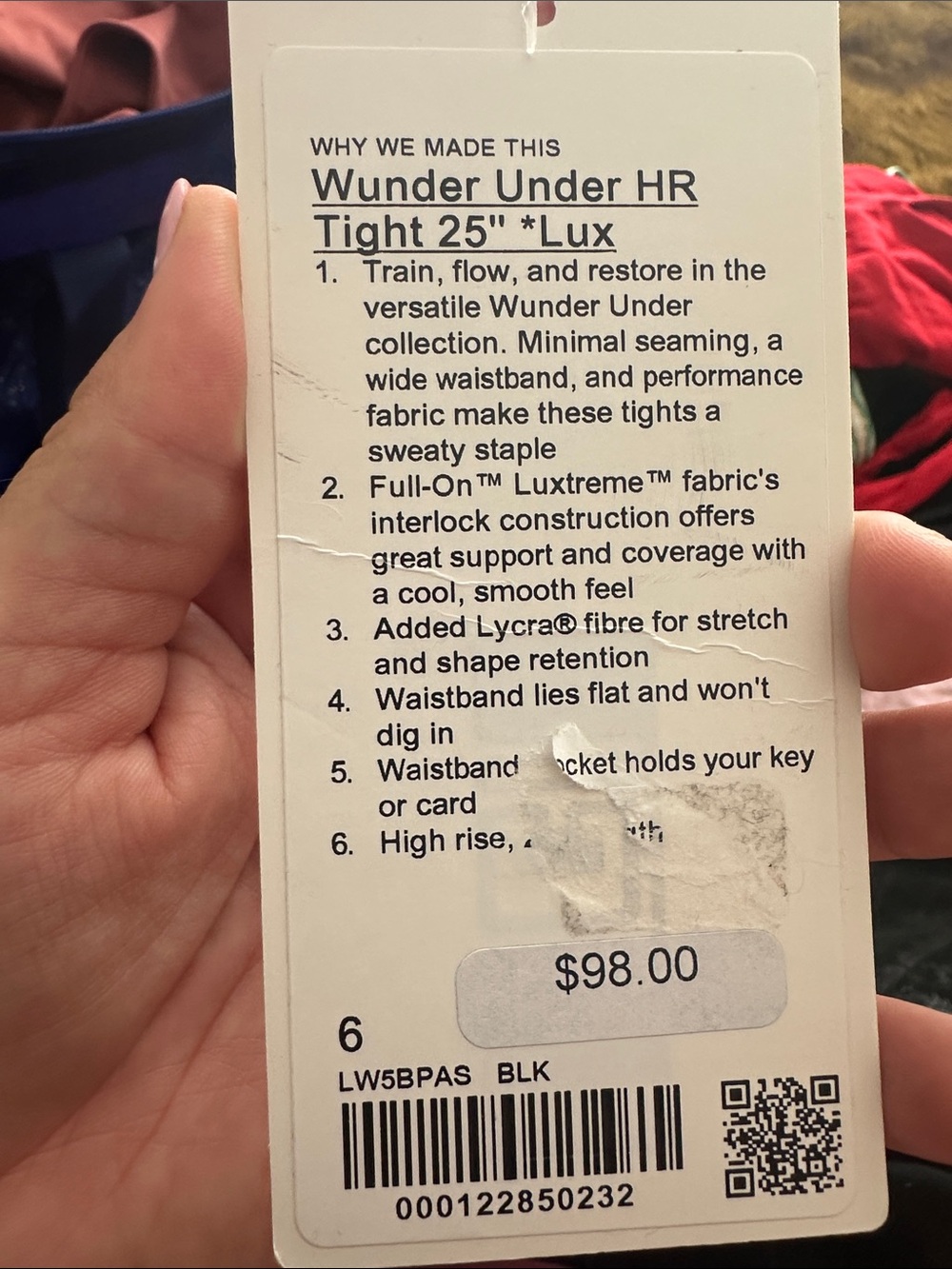 lululemon athletica Wunder Under HR Tight 25" *Lux - Black